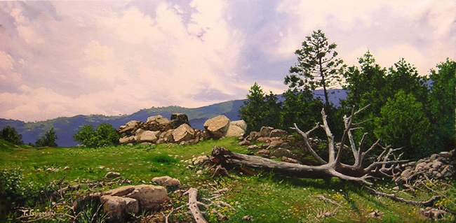 pintura de paisaje por Tomas Guzman